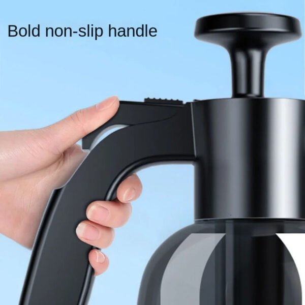 2L Hand Pump Foam Sprayer - Multi-Function Car Wash Spray Bottle with 3 Nozzle Types | High-Pressure Snow Foam Cannon for Car & Window Cleaning - Image 4