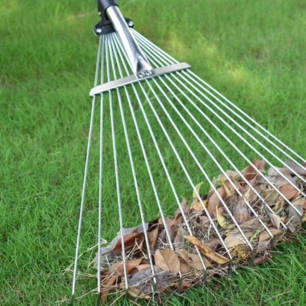 Thickened Telescopic Cleaning Tools Lawn Leaf Sweeper Household Stainless Steel Garden Clean Tool portable Hardware products - Image 5