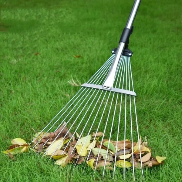 Thickened Telescopic Cleaning Tools Lawn Leaf Sweeper Household Stainless Steel Garden Clean Tool portable Hardware products